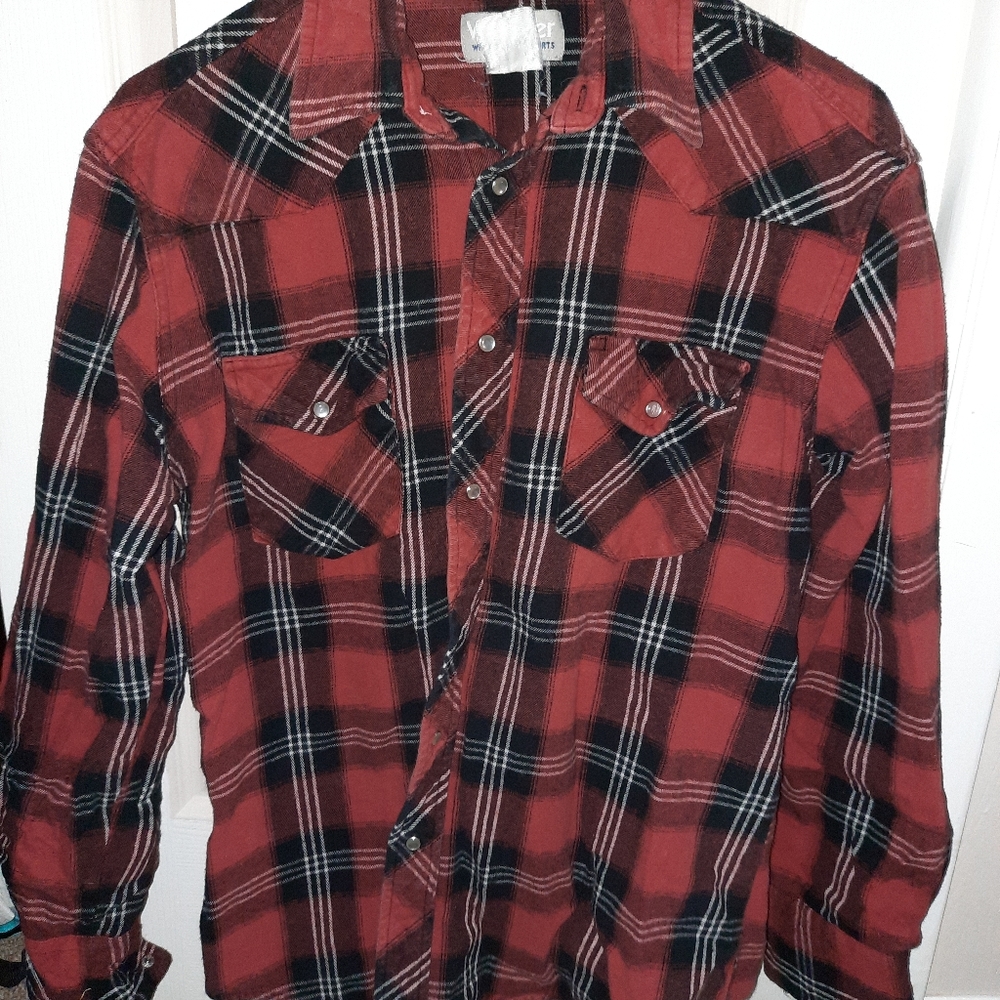 Mens Wrangler Flannel